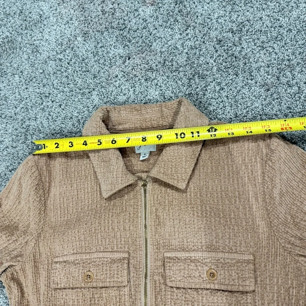 J.Crew Zip-front Cinched Waist Corduroy Mini Dress Pale Mocha Preppy Women US 6